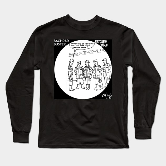 Baghdad Flight Long Sleeve T-Shirt by Limb Store